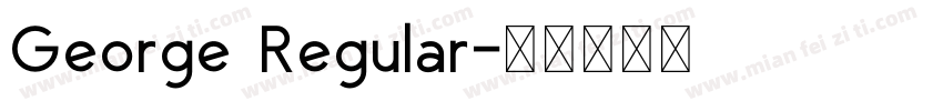 George Regular字体转换